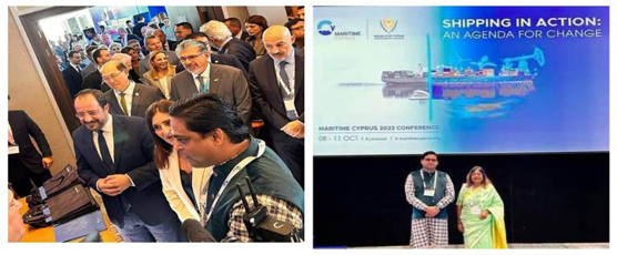 Hon’ble Minister of State for Ports, Shipping and Waterways, H.E Shri Shantanu Thakur paid an official visit to Republic of Cyprus for the Maritime Cyprus 2023   (8-11 October 2023).  The Maritime service exhibition .....