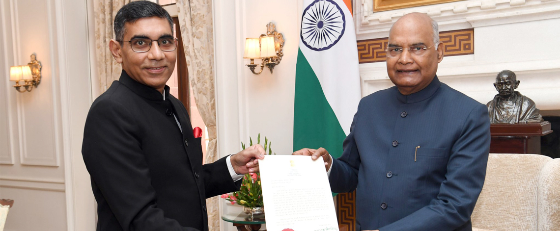 High Commissioner-designate Munu Mahawar received the Letter of Credence from Rashtrapti ji for his appointment as High Commissioner of India to the Republic of Maldives.