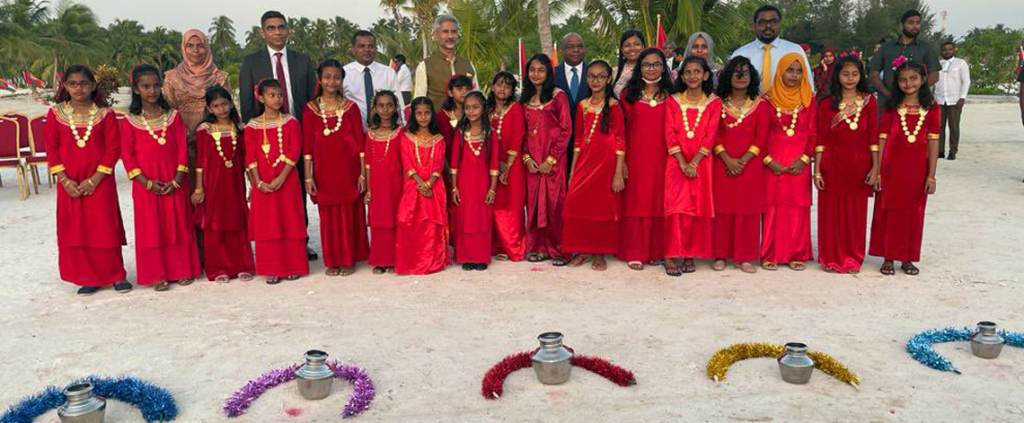 26 – 27 Mar, 2022 – EAM along with FM Abdulla Shahid jointly inaugurated ‘Mulimathi’ Tourism Zone in Meedhoo