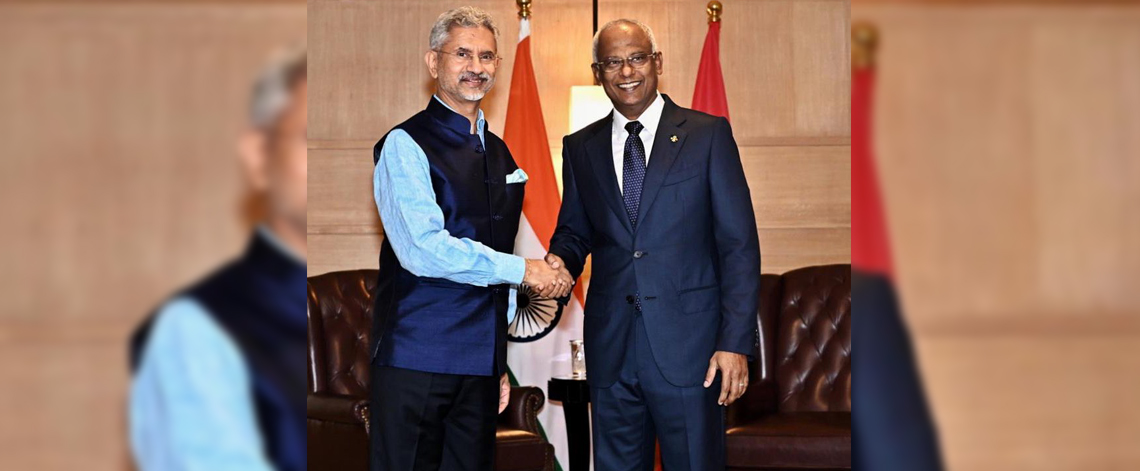 External Affairs Minister Dr. S. Jaishankar called on President Solih during his visit to India