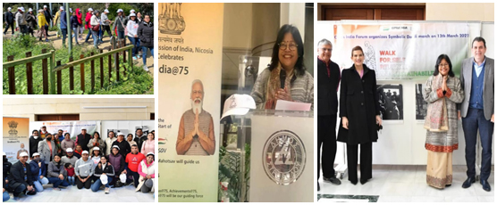 The High Commission of India in collaboration with Cyprus India Forum Nicosia organised the symbolic “Dandi March” “Salt Satyagraha - The Power of Nonviolent Action” to commemorate the 92nd Anniversary of Salt Satyagraha .....
